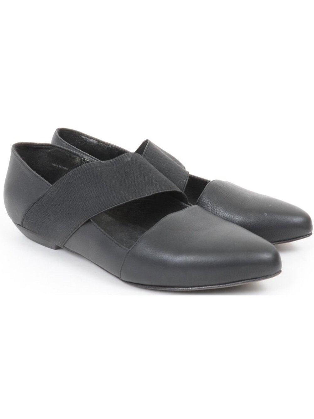 Eileen Fisher Women 9 Pointy-toe Preppy Business Office Leather Flat Shoe Ballet